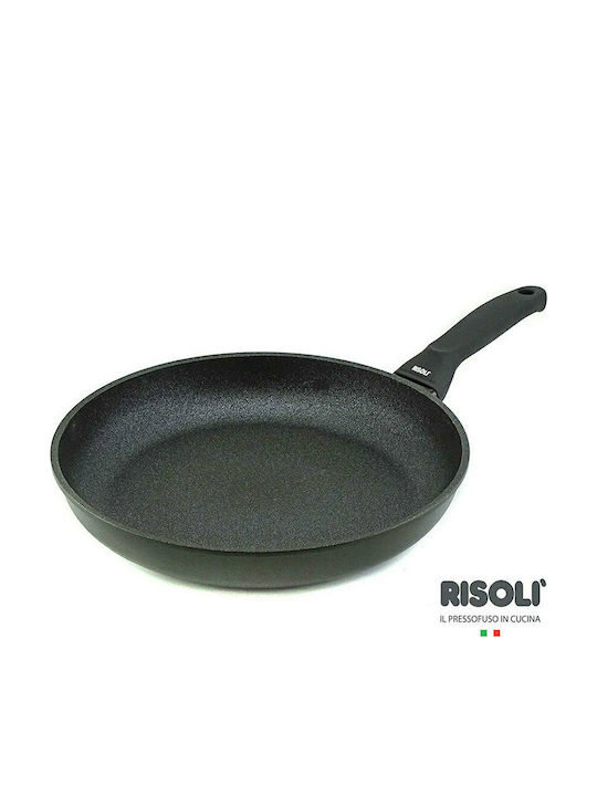 Risoli Blackplus Pan made of Die-Cast Aluminum with Non-Stick Coating Black 28cm