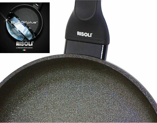 Risoli Blackplus Pan made of Cast Aluminum with Non-Stick Coating Black 28cm