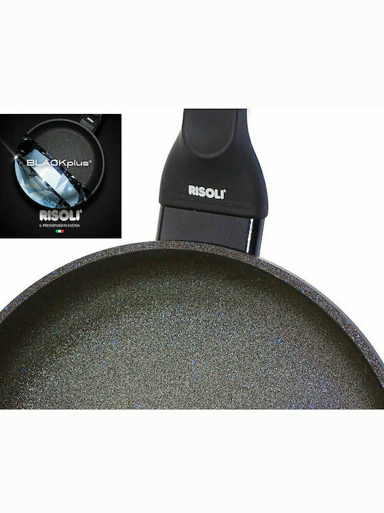 Risoli Blackplus Pan made of Cast Aluminum with Stone Coating Black 32cm