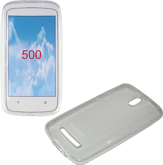 HTC Umschlag Rückseite Silikon Transparent