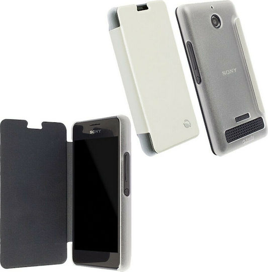 Krusell Boden Book Synthetic Leather White (Xperia E1)