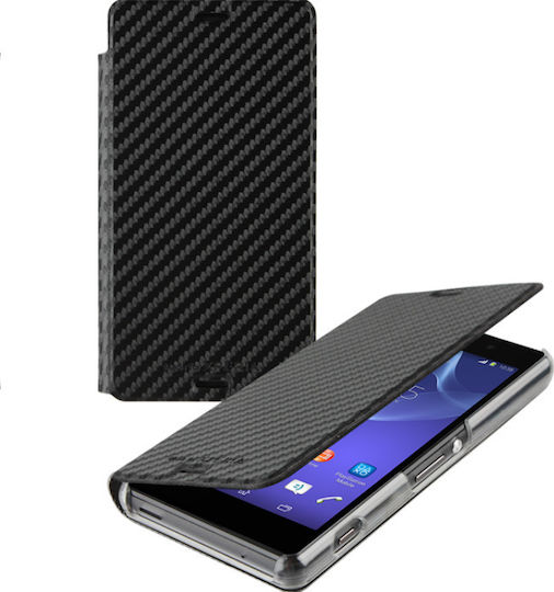 Roxfit Buchen Sie Synthetisches Leder Schwarz (Xperia Z3 Compact)