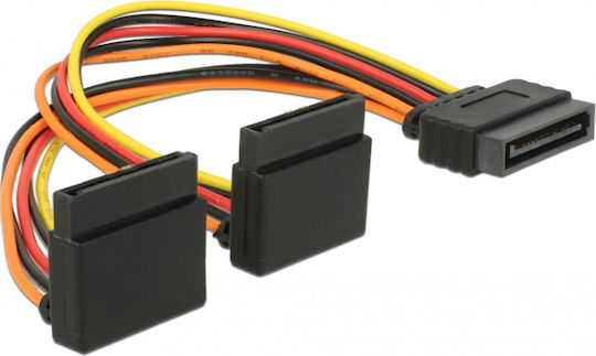 DeLock 15-Pin Sata - 15-Pin Sata Cable 0.15m Multicolour (60170)