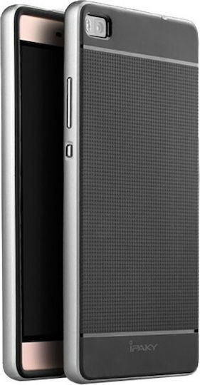 iPaky Back Cover Σιλικόνης Μαύρο (Huawei P8)