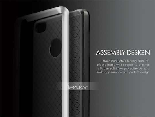 iPaky Hybrid Back Cover Πλαστικό Μαύρο