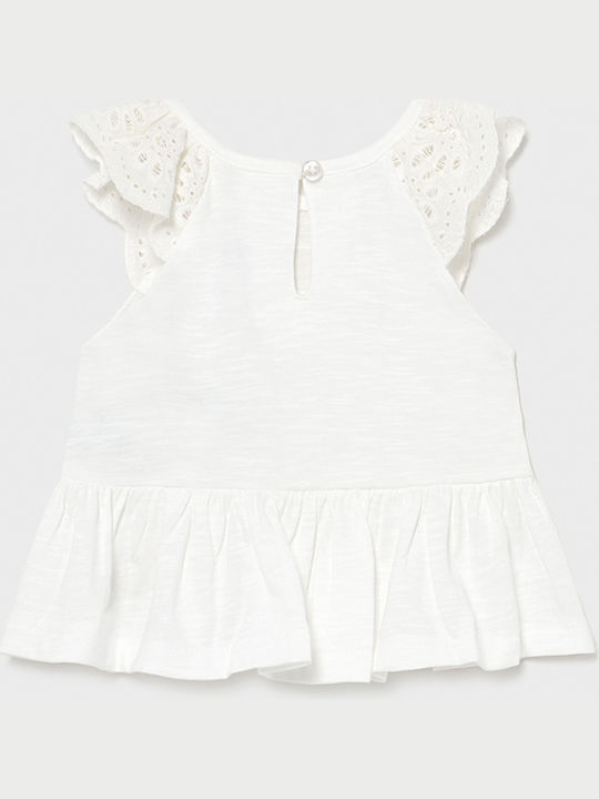 Mayoral Kids Blouse Sleeveless White