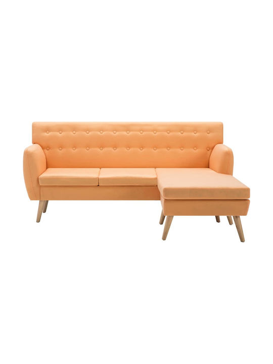 Ecksofa mit Umkehrbarer Ecke Orange 171.5x138x81.5cm