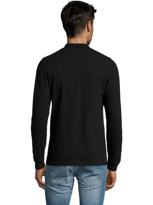 Sol's Perfect Lsl Men's Long Sleeve Promotional Blouse Black 02087-312