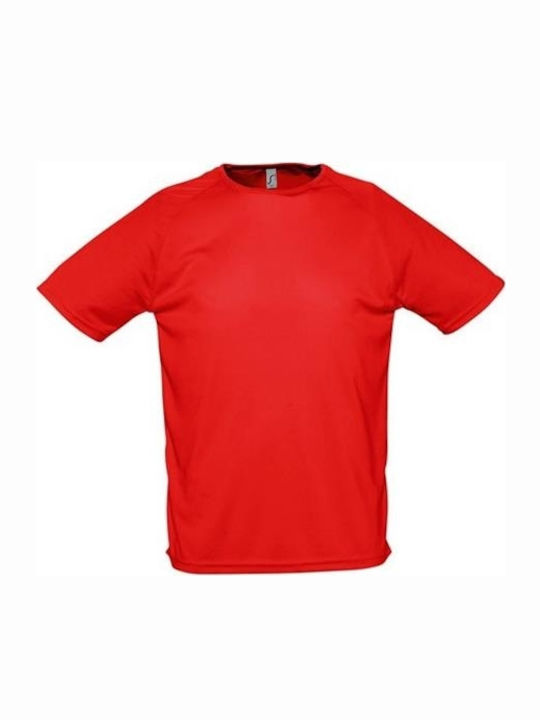 Sol's Sporty Werbe-T-Shirt in Rot Farbe