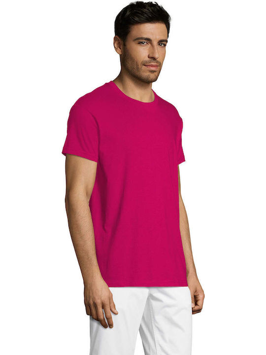 Sol's Regent Men's Short Sleeve Promotional T-Shirt Fuchsia