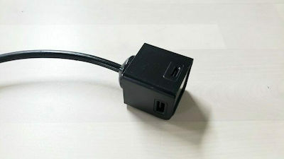 Allocacoc Charging Stand with 4 USB-A Ports in Black color (PowerCube Extended)