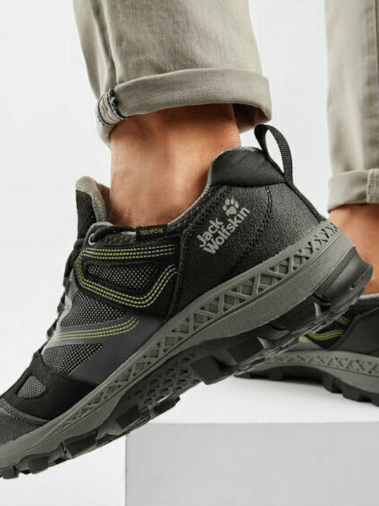 Jack Wolfskin Downhill Texapore Low Pantofi De Drumeție Pentru Bărbați Negri Jack Wolfskin Downhill Texapore Low Pantofi De Drumeție Pentru Bărbați Negri