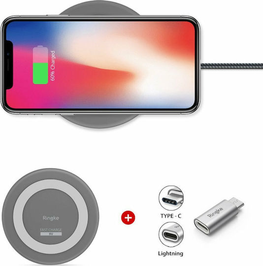 Ringke Kabelloses Ladegerät (Qi Pad) Gray (PT900S)
