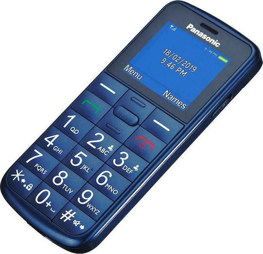Panasonic KX-TU110 Dual SIM Mobile with Large Buttons Blue