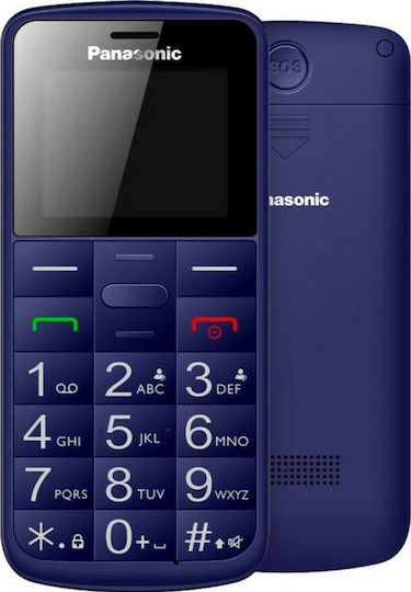 Panasonic KX-TU110 Dual SIM Mobile with Large Buttons Blue