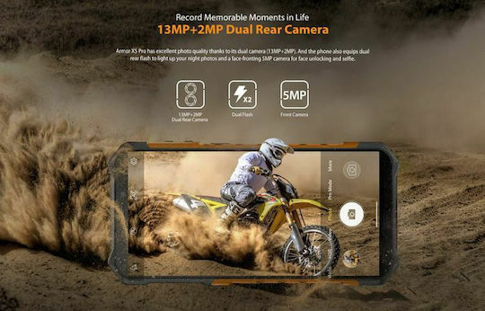 Ulefone Armor X5 Pro Dual SIM (4GB/64GB) Ανθεκτικό Smartphone Μαύρο