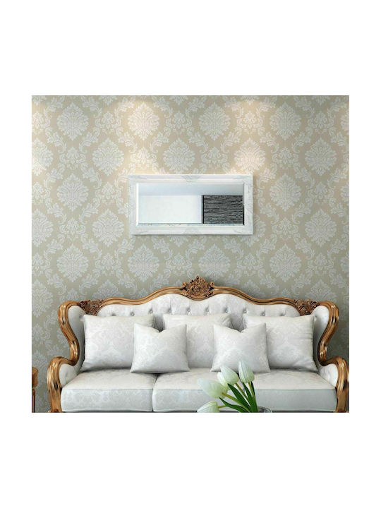 vidaXL Oglindă de Perete cu Alb Ramă din Lemn 100x50cm 1buc