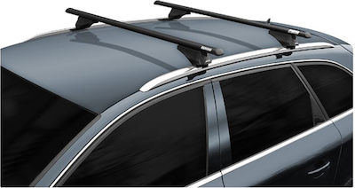 Menabo Tiger 120cm. for Cars with Factory Bars (with Roof Rack Legs) Black