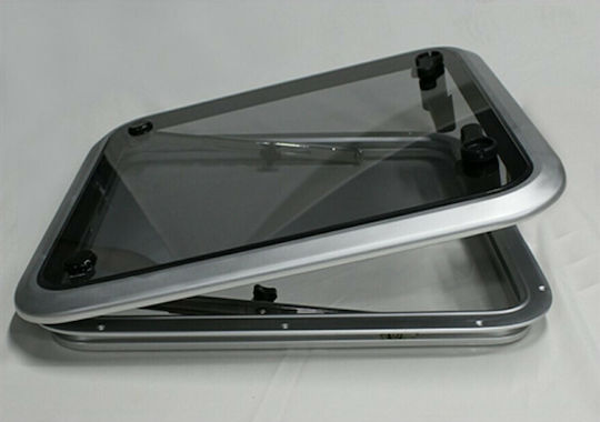 Eval Boat Deck Hatch L425xW425mm Silver