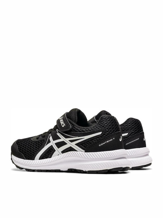 Contend 7 PS Kinder Sportschuhe Laufen mit Bügel- und Schleifenverschluss Schwarz