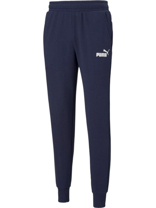 Sweatpants with Elastic Navy Blue