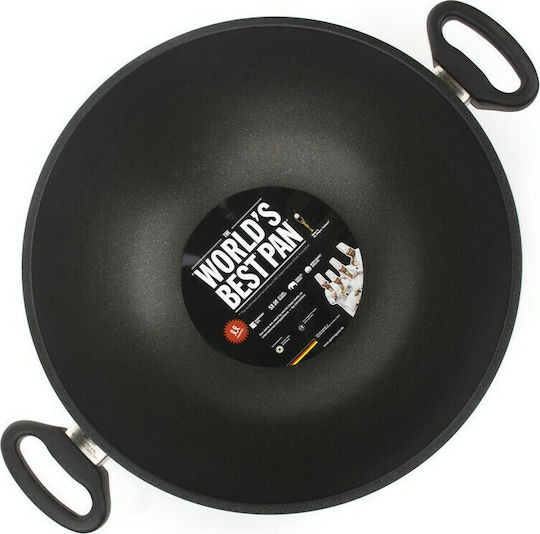 AMT Gastroguss 36cm Wok Aluminum with Non-stick Coating