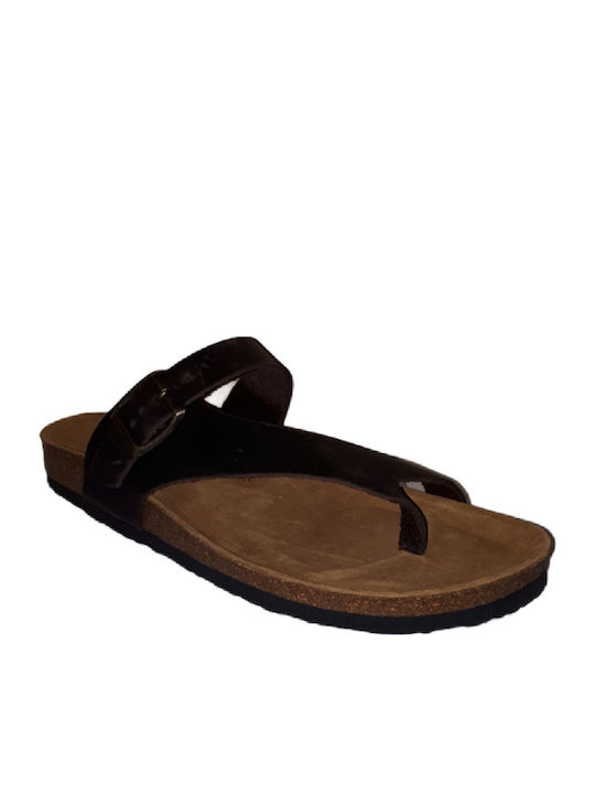Battle Leather Women's Flat Sandals Anatomic Apure Marron
