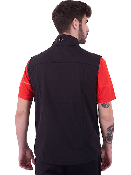 Shakill Αμάνικο Μπουφάν Softshell Αδιάβροχο και Αντιανεμικό Μαύρο