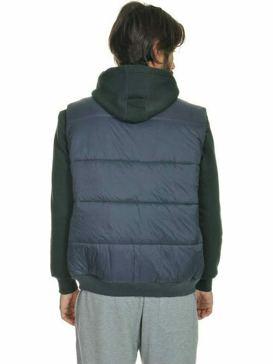 Men's Sleeveless Puffer Jacket Blue