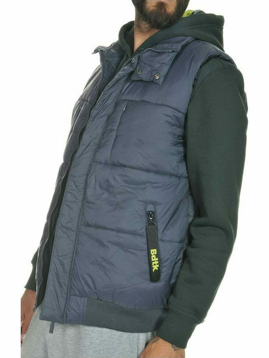 Men's Sleeveless Puffer Jacket Blue