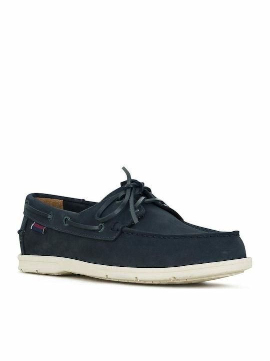 Litesides Naples Suede Ανδρικά Boat Shoes σε Μπλε Χρώμα