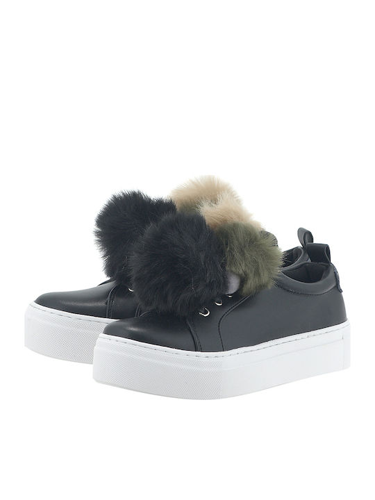 Sixty Seven Femei Flatforms Sneakers Negre 79156