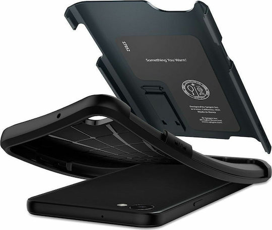 Spigen Slim Armor Back Cover Metalic 1.2mm Gri (LG Q6)