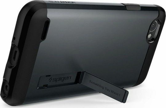 Spigen Slim Armor Back Cover Metalic 1.2mm Gri (LG Q6)