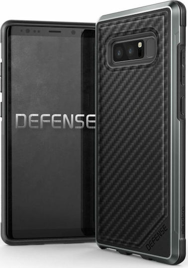 X-Doria Defense Lux Задна корица Пластмаса 2мм Черен (Galaxy Note 8)