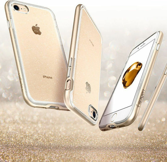 Spigen Neo Hybrid Crystal Glitter Back Cover Plastic 2mm Gold (iPhone SE 2022/2020)
