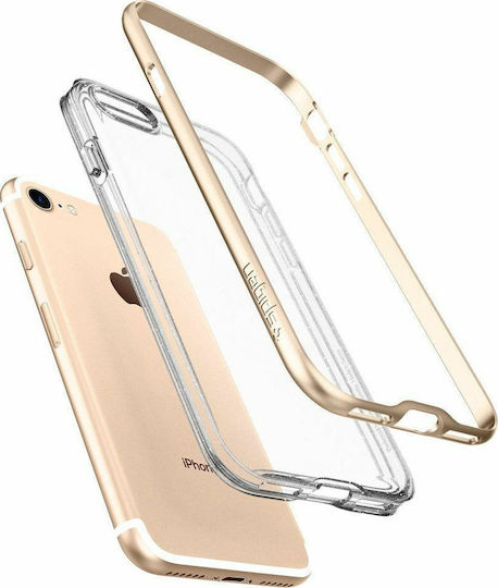 Spigen Neo Hybrid Crystal Glitter Back Cover Plastic 2mm Gold (iPhone SE 2022/2020)