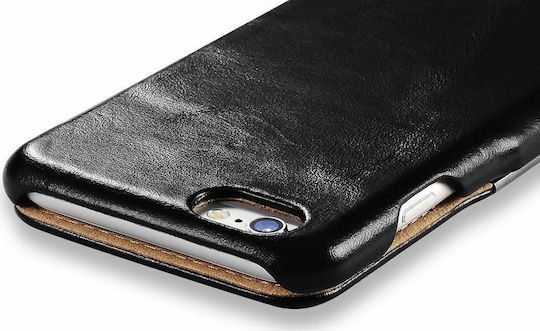 iCarer Vintage Folio Book Δερματίνης Μαύρο (iPhone 6 Plus / 6s Plus)