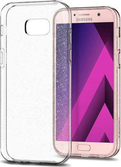 Spigen Liquid Crystal Glitter Задна корица Силикон Прозрачен (Galaxy A3 2017)