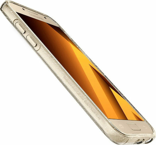 Spigen Liquid Crystal Glitter Задна корица Силикон Прозрачен (Galaxy A3 2017)