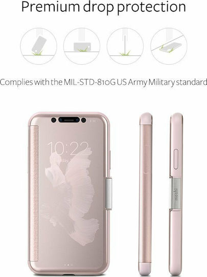 Moshi StealthCover Book Μεταλλικό Μαύρο (iPhone XS Max)