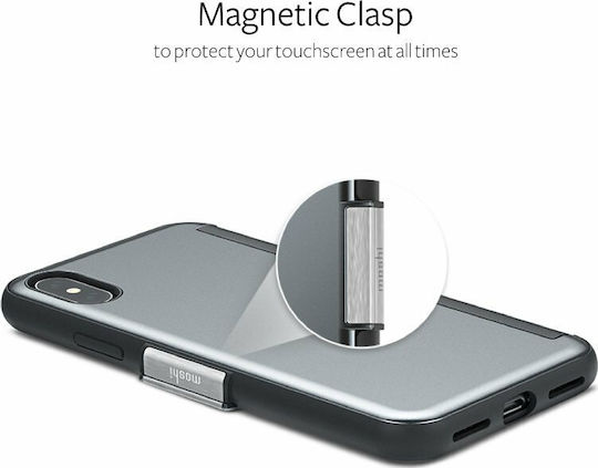 Moshi StealthCover Book Μεταλλικό Μαύρο (iPhone XS Max)