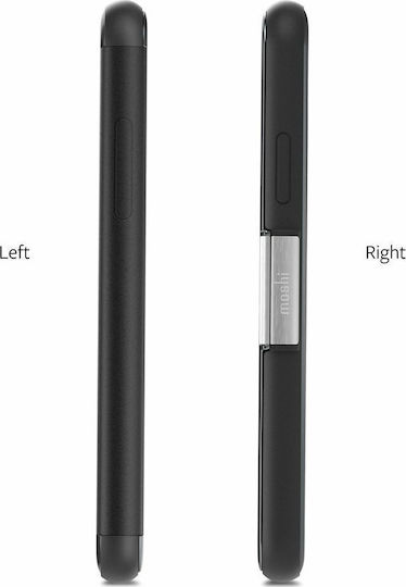 Moshi StealthCover Book Μεταλλικό Μαύρο (iPhone XS Max)