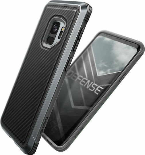 X-Doria Defense Lux Back Cover Πλαστικό Μαύρο (Galaxy S9)
