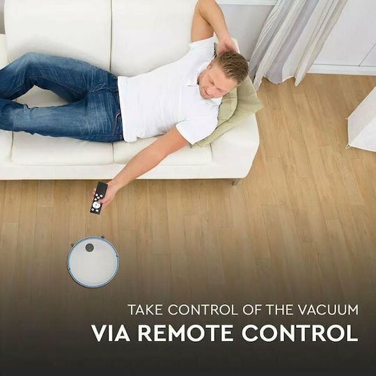 V-TAC Aspirator Robot cu Navigare Inteligentă și Putere de Aspirație 800Pa Albă