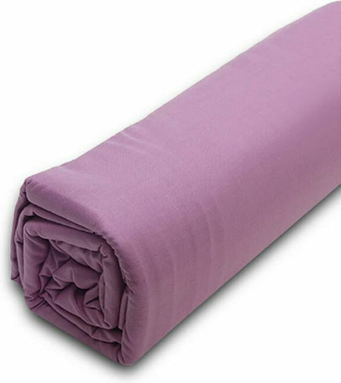Sunshine Sheet for Single Bed with Elastic 100x200+20cm. Menta 152 Mauve 10