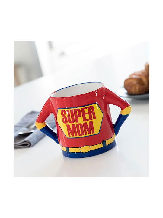 Super Mom Tasse Keramik Rot 500ml 1Stück