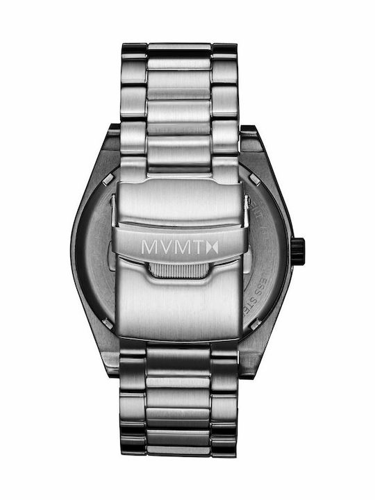 MVMT Ion Ανδρικό Ρολόι 43mm Μπαταρίας με Ασημί Μεταλλικό Μπρασελέ
