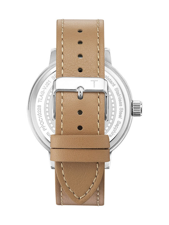 Tylor Dank Watch Battery with Leather Strap