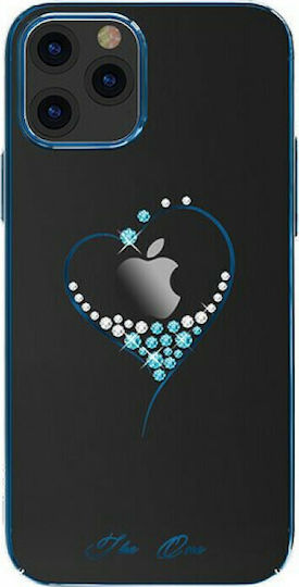 Kingxbar Wish with Swarovski Crystals Задна корица Пластмаса Син (iPhone 12 Pro Max)